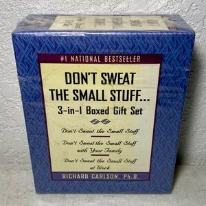 Don't Sweat the Small Stuff 3 in 1 Boxed Gift Set by Richard Carlson. Ph.D. NEW!